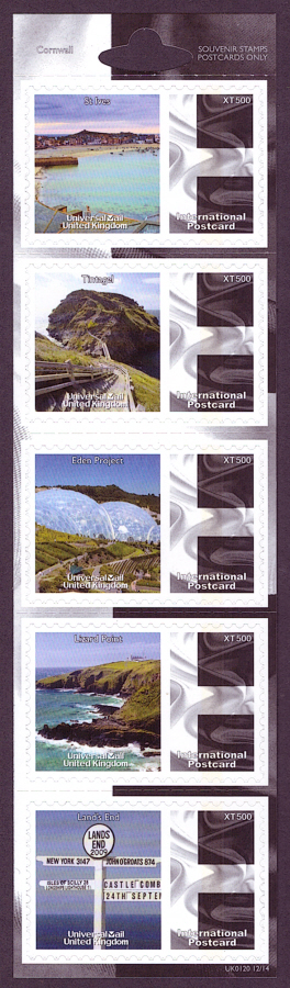 (image for) UK0120 Cornwall Universal Mail Stamps Dated: 12/14